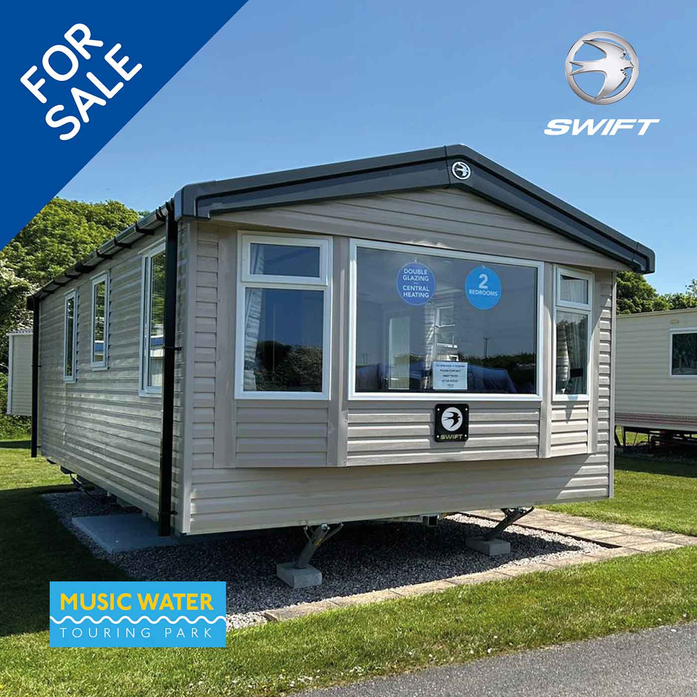 Music Water Touring Park Swift Static Caravan for Sale